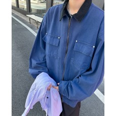 批发简约潮流日系气质水洗纯棉<b class='q'>夹克</b>外套新款文艺百搭时尚流行ins原宿