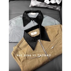 批发高质量小马丁<b class='q'>夹克</b>外套撞色翻领<b class='q'>夹克</b>男秋季潮牌情侣百搭休闲外套