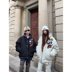 批发国潮美式字母刺绣棒球服外套男女春秋新款宽松<b class='q'>百搭</b>高街小众夹克