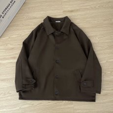 批发日系复古廓形毛呢夹克<b class='q'>外套</b>男装短款<b class='q'>百搭</b>休闲翻领保暖呢子工装上衣