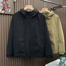 春秋连帽夹克外套男士防风冲锋衣简约时尚新款休闲百搭工装上衣男