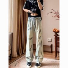 批发美式炸街<b class='q'>裤</b>子2025新款小众设计感扎染喷墨牛仔<b class='q'>裤</b>ins高街长<b class='q'>裤</b><b class='q'>欧美</b>