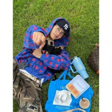 批发港风满印开衫连帽外套男2025新款宽松长袖<b class='q'>卫衣</b>潮牌小众设计感