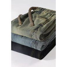 批发复古牛仔长裤子男生青少年春秋季新款阔腿直筒休闲高中宽松学生