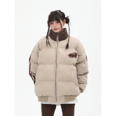 批发冬季美式高街做旧皮<b class='q'>棉衣</b>男加厚保暖宽松外套潮牌复古痞帅立领棉服