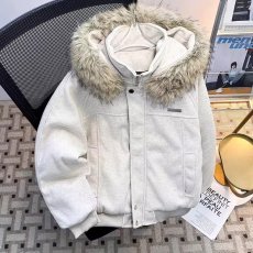 批发短款毛领连帽棉服男女冬季加厚保暖座山雕外套美式情侣<b class='q'>棉衣</b>