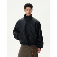 批发新款美式座山雕加绒夹克棉服男女小众高级皮毛一体廓形外套