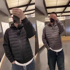 批发冬季新款<b class='q'>潮</b>流轻薄款棉衣男宽松百搭休闲连帽纯色拼接情侣款外套男