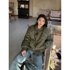 批发冬季加厚美式vintage夹克棉衣棉<b class='q'>服</b>男女飞行员棒球衣工装外套<b class='q'>潮</b>牌