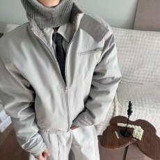 批发美式毛领哈灵顿夹克棉<b class='q'>服</b>男女冬季新款宽松棉袄<b class='q'>潮</b>牌保暖棉衣外套