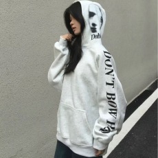 批发美式复古街头学生字母连帽卫衣男女2025<b class='q'>秋冬</b>高街情侣外套