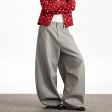 批发春秋韩版时髦复古vintage潮流条纹牛仔裤<b class='q'>男</b>士宽松直筒中高腰<b class='q'>长裤</b>