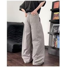 批发韩版直筒凉感弯刀<b class='q'>西裤</b><b class='q'>男士</b>阔腿百搭阔腿褶皱设计感显瘦拖地休闲裤