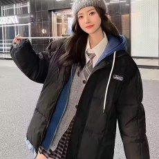 批发新款棉衣男冬季新款连帽面包服加厚保暖防寒棉袄冬装棉服外套潮流