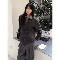 批发冬季韩系复古加厚假两件polo领针织衫宽松保暖休闲男女<b class='q'>毛衣</b>