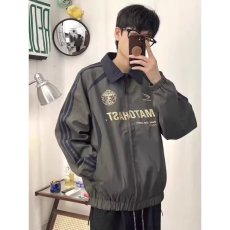 批发港风百搭拼接刺绣<b class='q'>夹克</b><b class='q'>男</b>款2025秋冬宽松<b class='q'>外套</b><b class='q'>男</b>生休闲运动上衣