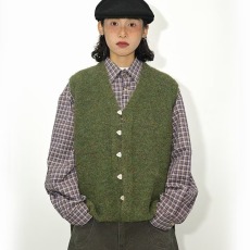 批发冬季美式复古休闲马甲重磅粗花呢羊毛人字纹阿美咔叽修身<b class='q'>男士</b>背心