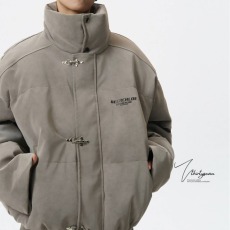 批发秋冬男士外套潮流立领夹克男百搭宽松帅气休闲棉衣上衣服男装棉服