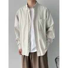 批发<b class='q'>男士</b>长袖条纹<b class='q'>衬衫</b>男秋季高级感潮牌休闲<b class='q'>衬衣</b>外套男款寸衫上衣百搭