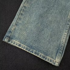 批发美式风裤子高街潮牌水洗做旧复古<b class='q'>牛仔裤</b>男窄版显瘦微喇直筒裤