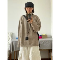 批发时尚日系复古简约套头高领毛衣宽松百搭休闲上衣保暖柔软打底内搭