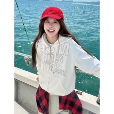 批发嘻哈重磅开衫连帽卫衣美式高街宽松<b class='q'>休闲</b>外套上衣男时尚百搭流行