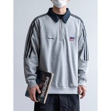 批发半拉链<b class='q'>卫衣</b>男秋冬POLO领长袖翻领上衣春秋款<b class='q'>潮牌</b>美式运动套头外套