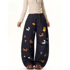 批发日系高级设计感牛仔裤男女2026新款小众宽松休闲直筒阔腿<b class='q'>长裤</b>