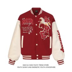 批发<b class='q'>气质</b>美式原设计感小众春秋季新款棒球服外套男女宽松上衣潮牌夹克