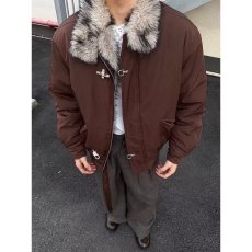 批发美式高级感保暖毛领夹克棉服女冬季解构设计感夹棉加厚棉袄外套潮