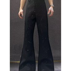 批发满天星微喇潮牌痞帅炸街男褶皱伞兵裤<b class='q'>设计</b>感嘻哈休闲宽松西裤潮流