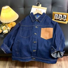 批发美式拼色<b class='q'>牛仔</b><b class='q'>外套</b>男宽松口袋日系<b class='q'>大码</b><b class='q'>牛仔</b>衣韩版男士夹克潮