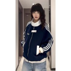 批发潮流美式<b class='q'>街头</b>立领棒球服外套男女春秋季新款学院风开衫情侣夹克