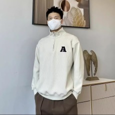 批发华夫格圆领长袖<b class='q'>卫衣</b><b class='q'>男</b>春秋冬季新款高端<b class='q'>男</b>士上衣打底衫潮ins潮流