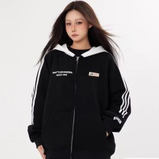 批发2026春季新款时尚百搭开衫连帽<b class='q'>卫衣</b>潮流ins大码宽松外<b class='q'>男</b>装套