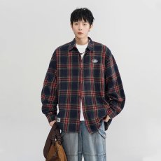 批发美式复古格子<b class='q'>衬衫</b>男2025新款春季穿搭潮牌<b class='q'>情侣</b><b class='q'>长袖</b>休闲<b class='q'>衬衣</b>外套