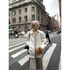 批发美式复古潮牌飞行员夹克<b class='q'>外套</b>男春秋宽松休闲<b class='q'>百搭</b>情侣装棒球服上衣