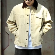 批发春秋季2025新款<b class='q'>男生</b>美式重磅翻领工装夹克男士宽松休闲<b class='q'>外套</b>