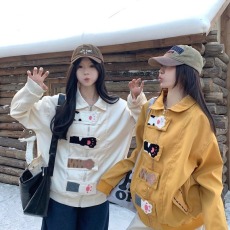 批发重工卡通猫爪刺绣<b class='q'>设计</b>感夹克上衣新款<b class='q'>设计</b>感百搭休闲甜妹可爱外套