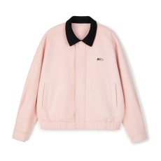 批发超好看独特粉色翻领外套女秋冬2026新款小香风休闲<b class='q'>薄</b>款<b class='q'>夹克</b>棒球服