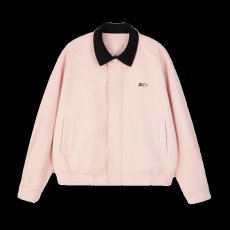 批发美式复古撞色条纹牛仔外套女春季2026新款<b class='q'>设计</b>感宽松翻领时尚夹克