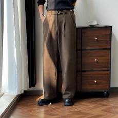 批发2026直筒宽松长裤轻熟春季新款<b class='q'>男士</b><b class='q'>西装</b>裤设计师男装高级感<b class='q'>休闲</b>裤