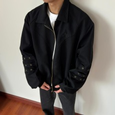 批发美式高街薄款刺绣百搭外套座山雕春季宽松外搭<b class='q'>男</b>女同款夹克潮