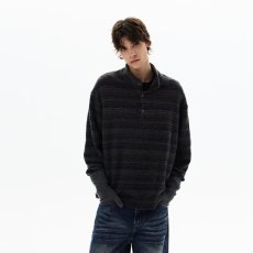 批发2026美式廓形长袖T恤<b class='q'>男生</b>宽松春季新款扎染针织圆领打底衫上衣