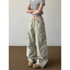 批发美式复古直筒大口袋工装牛仔裤男女cleanfit阔腿直筒休闲情侣长裤