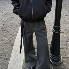 批发2026新款美式通勤<b class='q'>休闲</b>裤男女潮牌秋季直筒宽松高级感西裤男生裤子