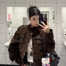 批发鹿皮绒夹克短外套女春<b class='q'>秋</b>季气质高级感2025<b class='q'>秋</b>冬新款小个子洋气小众