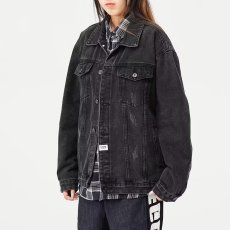 批发牛仔男士夹克外套2026新款春<b class='q'>秋</b>休闲潮流帅气青年翻领百搭牛仔新款