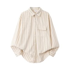 批发日系复古文艺风条纹长袖<b class='q'>衬衫</b>男春季潮流新款轻奢透气翻领<b class='q'>衬衣</b>