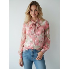 批发春季花色宽松中长款<b class='q'>衬衫</b>女士2026新款薄款复古<b class='q'>印花</b>开衫长袖上衣服